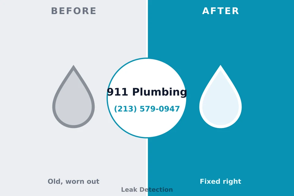 Before and after: plumbing repair Highland Beach, FL
